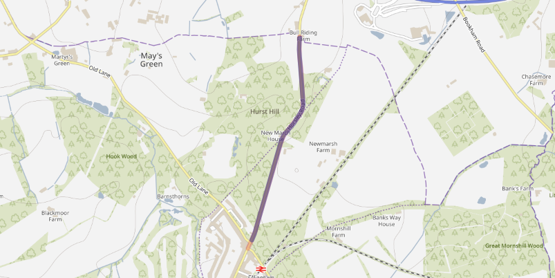 Advanced Warning - Road Closed - Horsley Road, East Horsley - Stud Replacement Works