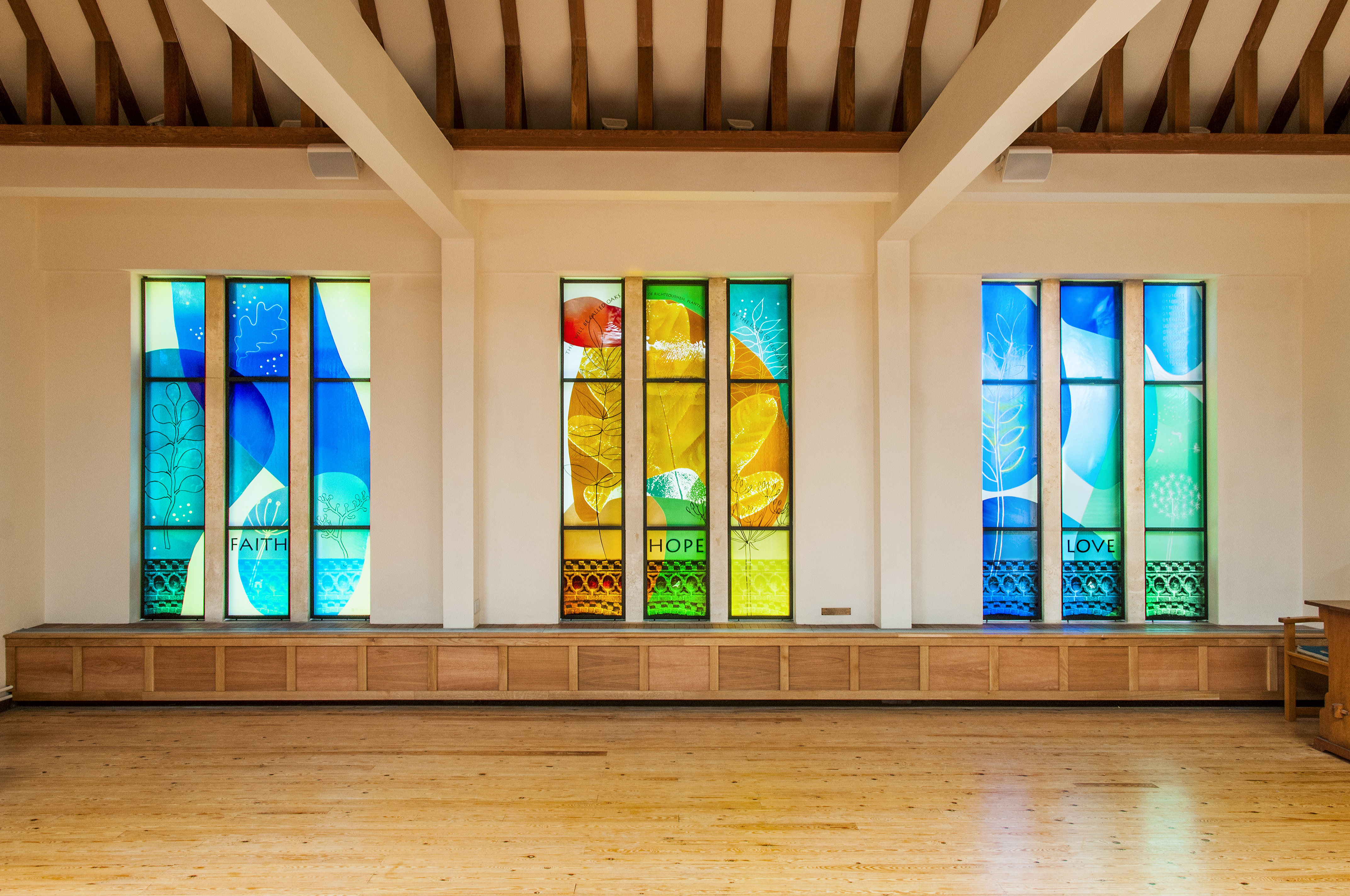 The new stained glass windows have been dedicated