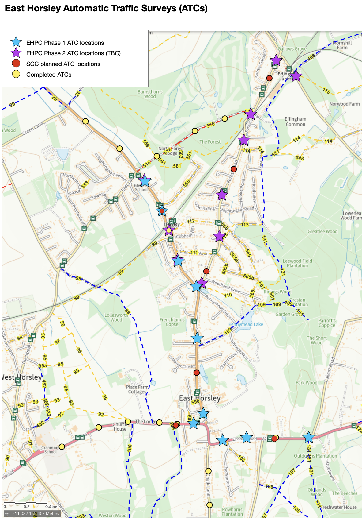 Traffic Surveys in East Horsley: Phase 1 Starting Soon!