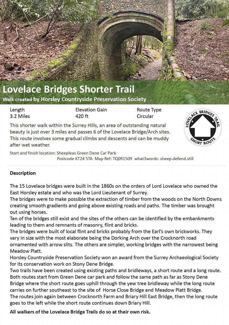 Lovelace Bridges Shorter Trail